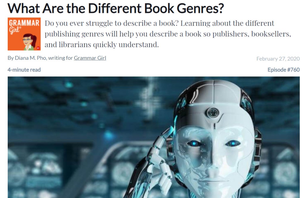 Grammar Girl "What are the Different Book Genres?"